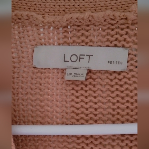 Loft dusty rose cardigan - Picture 2 of 2